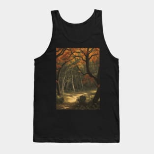 Empty Hiking Path in Autumn Tank Top